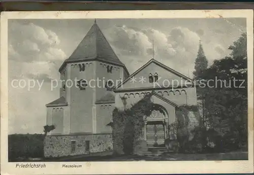 Friedrichsruh Aumuehle Mausoleum Kat. Aumuehle