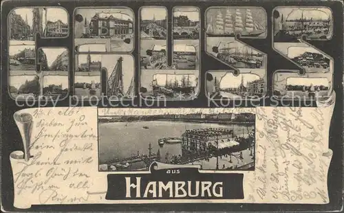 Hamburg Segelboot Hafen Bruecke Kat. Hamburg