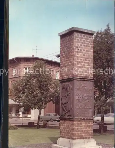 Winsen Luhe Eckermann Denkmal Kat. Winsen (Luhe)