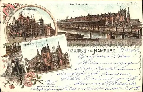 Hamburg Brooksbruecke Staatsspeicher Sandthorquai Kat. Hamburg
