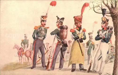 Hamburg Maerzfeier 5. Infanterie 1814 Aquarell Kat. Hamburg