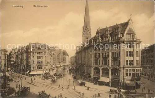 Hamburg Rathausmarkt Kat. Hamburg