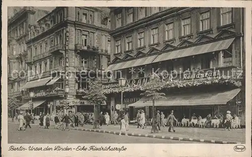 Berlin Unter den Linden Ecke Fridrichstrasse Kat. Berlin