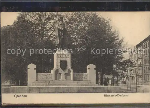 Spandau Bismarck  Denkmal Kat. Berlin
