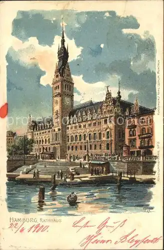 Hamburg Rathaus Kat. Hamburg