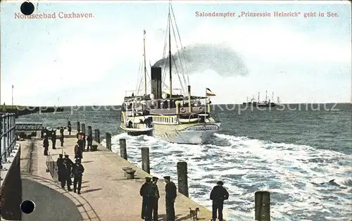 Cuxhaven Nordseebad Salondampfer Prinzessin Heinrich Kat. Cuxhaven