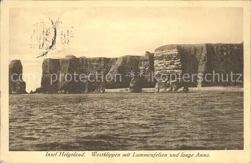 Helgoland Westklippen mit Lummenfelsen und lange Anna / Helgoland /Pinneberg LKR