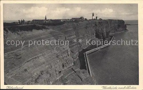 Helgoland Westkueste nach Sueden / Helgoland /Pinneberg LKR