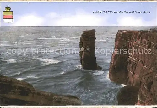 Helgoland Nordspitze mit lange Anna / Helgoland /Pinneberg LKR