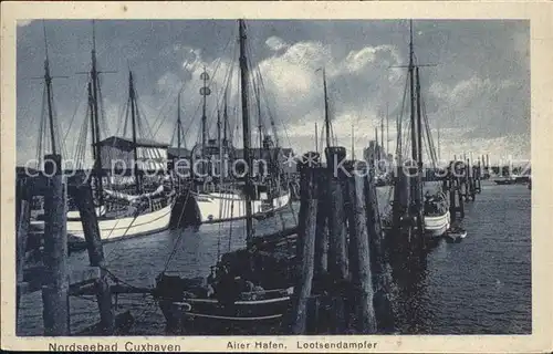 Cuxhaven Nordseebad Alter Hafen Lootsendampfer Kat. Cuxhaven