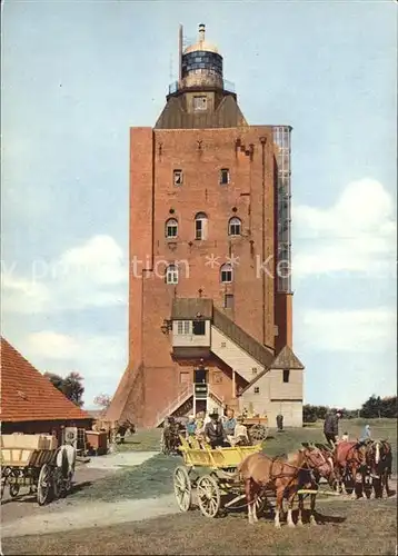 Cuxhaven Nordseebad Leuchtturm auf Neuwerk Kat. Cuxhaven
