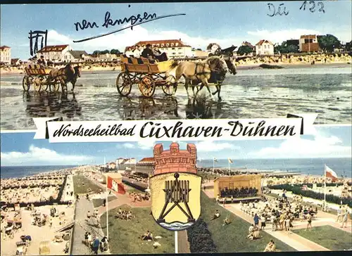 Duhnen Nordsee Wattwagen Strand Promenade / Cuxhaven /Cuxhaven LKR