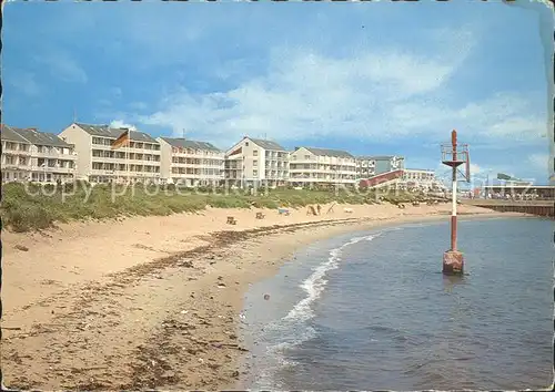 Helgoland Unterland mit Pensionen am Suedstrand / Helgoland /Pinneberg LKR