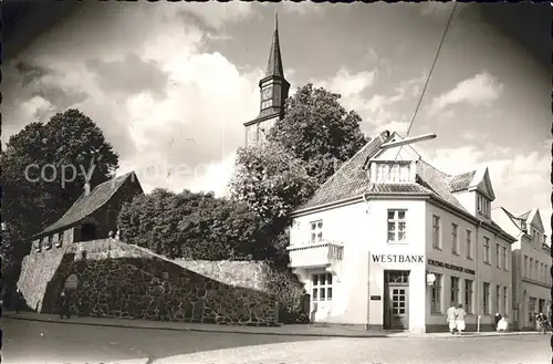 Kellinghusen Westbank und Kirche Kat. Kellinghusen