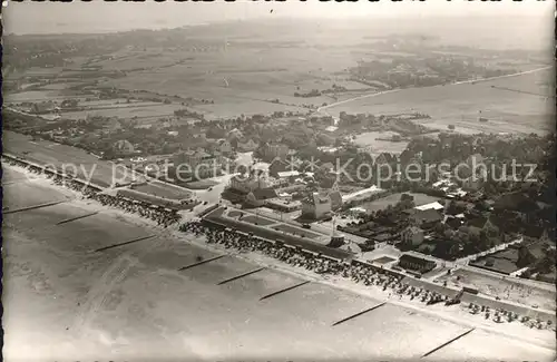 Duhnen Nordsee Fliegeraufnahme