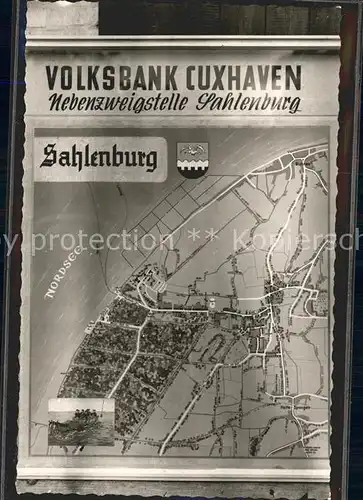 Sahlenburg Lageplan Kat. Cuxhaven