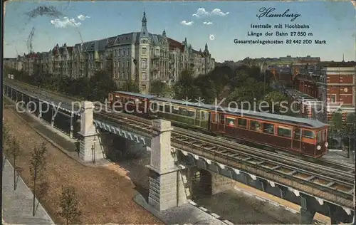 Hamburg Isestrasse Hochbahn Kat. Hamburg