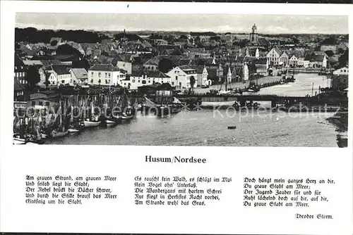 Husum Nordfriesland Gedicht Theodor Storm / Husum /Nordfriesland LKR