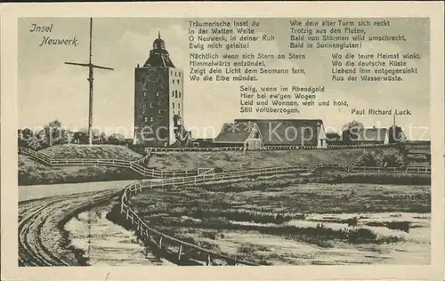 Insel Neuwerk Vers mit Ansicht Kat. Hamburg