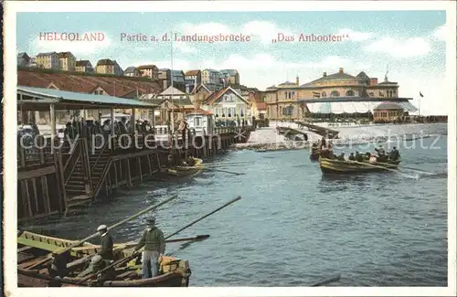 Helgoland Landungsbruecke Das Anbooten / Helgoland /Pinneberg LKR