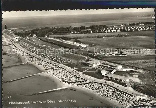 Doese Strandhaus Fliegeraufnahme Kat. Cuxhaven