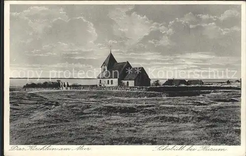 Husum Nordfriesland Kirchlein am Meer Schobuell / Husum /Nordfriesland LKR