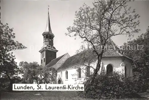 Lunden Holstein Sankt Laurentii  Kirche Kat. Lunden