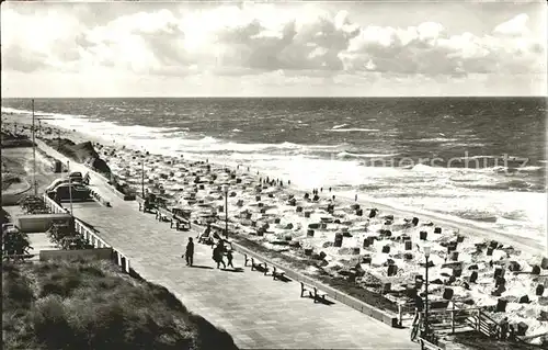 Wenningstedt Sylt Strand Promenade Rotes Kliff Kat. Wenningstedt Braderup (Sylt)