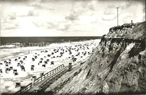 Wenningstedt Sylt Rotes Kliff Strand Kat. Wenningstedt Braderup (Sylt)