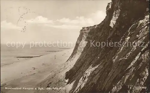 Kampen Sylt Rote Kliff Kat. Kampen (Sylt)