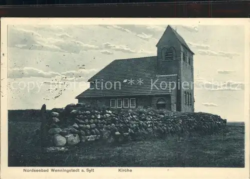 Wenningstedt Sylt Kirche Kat. Wenningstedt Braderup (Sylt)