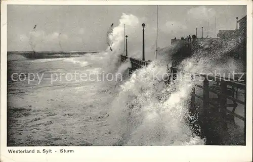 Westerland Sylt Sturm Kat. Westerland