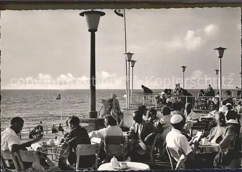 Westerland Sylt Kurhaus Terrasse Kat. Westerland