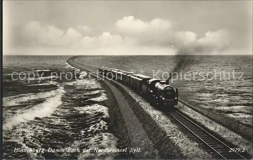 Insel Sylt Hindenburgdamm Kat. Westerland