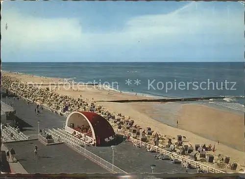 Westerland Sylt Promenade und Zentralstrand Kat. Westerland