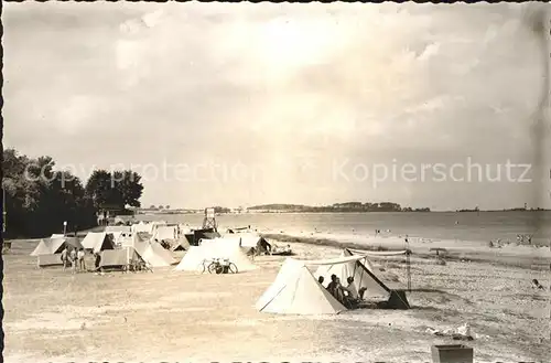 Laboe Zelte am Strand Kat. Laboe