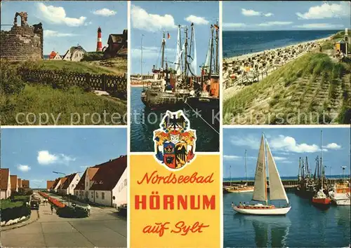 Hoernum Sylt Segelboote Leuchtturm Strand Kat. Hoernum (Sylt)