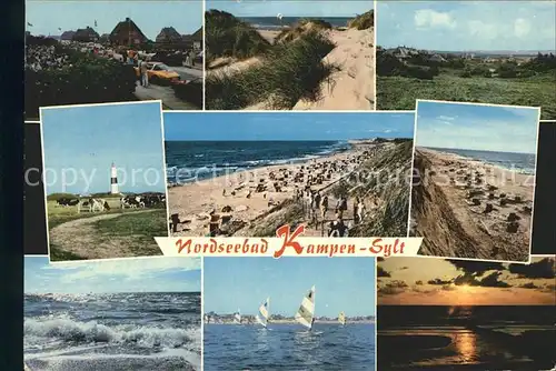 Kampen Sylt Strand Meer  Kat. Kampen (Sylt)