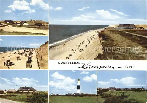 Kampen Sylt Strand Leuchtturm Rotes Kliff Kat. Kampen (Sylt)