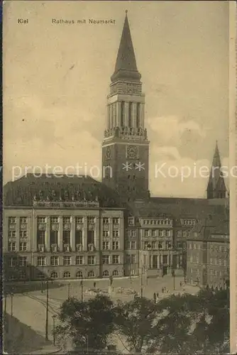 Kiel Rathaus mit Neumarkt Kat. Kiel