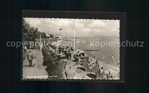 Wyk Foehr Strand Kat. Wyk auf Foehr