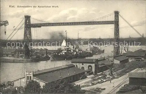 Kiel Schwebefaehre Kaiserliche Werft Kat. Kiel