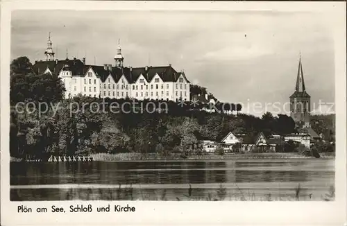 Ploen See Schloss Kirche Kat. Ploen