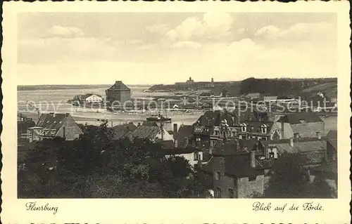 Flensburg Blick auf die Foerde Kat. Flensburg