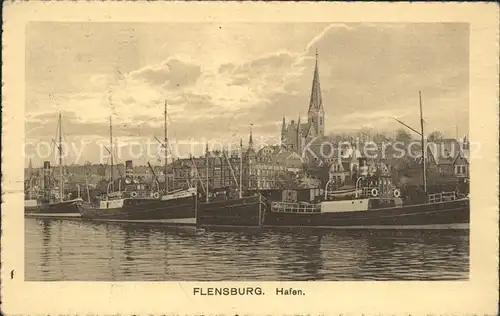 Flensburg Hafenpartie Kirche Kat. Flensburg