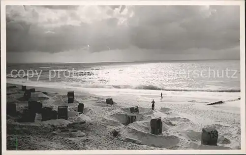 Westerland Sylt Strandpartie Kat. Westerland