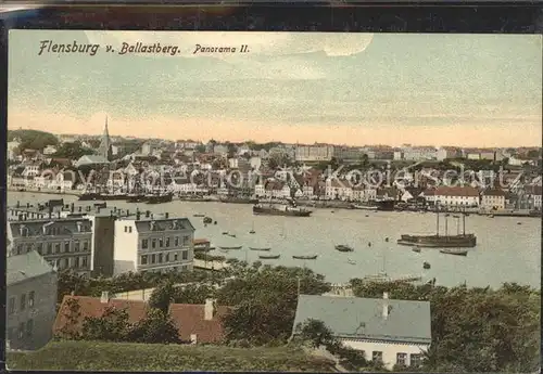 Flensburg Panorama vom Ballastberg Kat. Flensburg