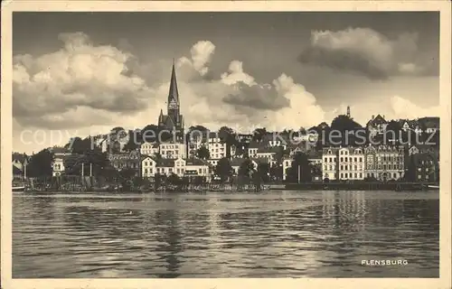 Flensburg Stadtblick Kirche Kat. Flensburg