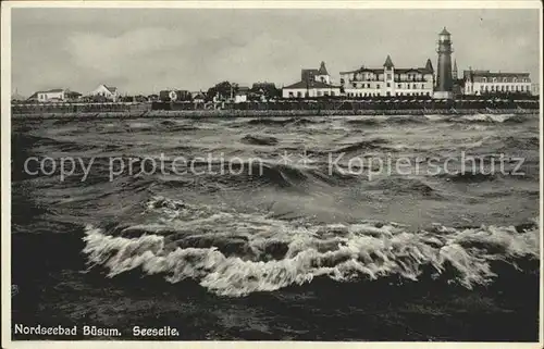 Buesum Nordseebad Seeseite Kat. Buesum