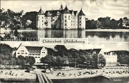 Gluecksburg Ostseebad Schloss Kuthotel Strand Kat. Gluecksburg (Ostsee)